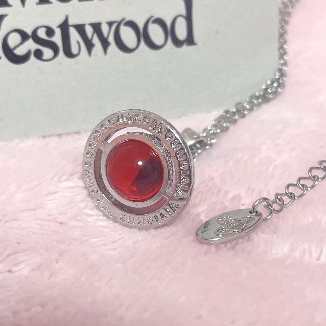 ヴィヴィアンウエストウッド タイニーオーブネックレス レッド