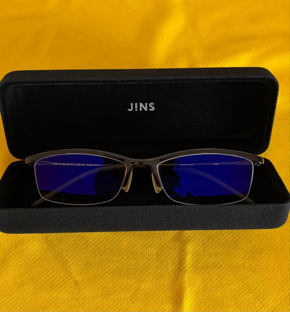 【新品未使用】JINS Airframeハーフリム（JINS SCREEN搭載）