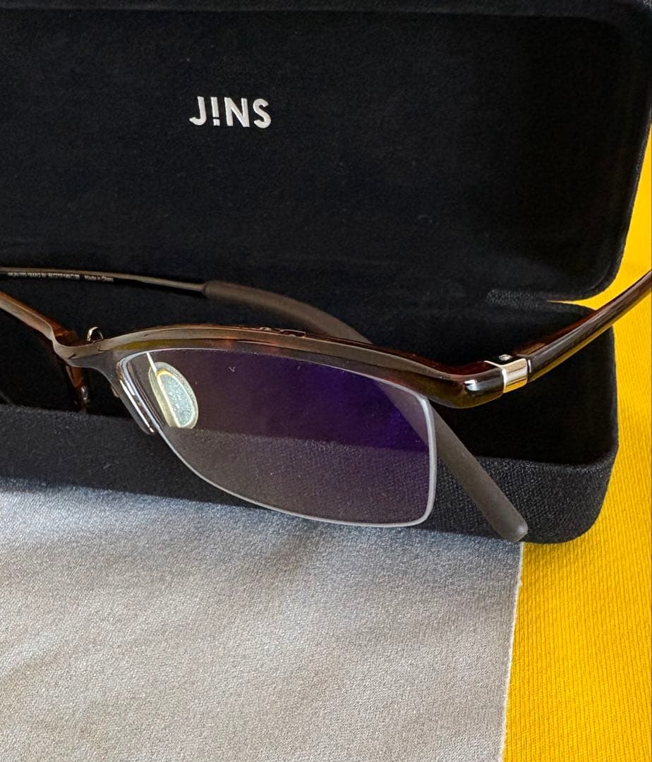 【新品未使用】JINS Airframeハーフリム（JINS SCREEN搭載）