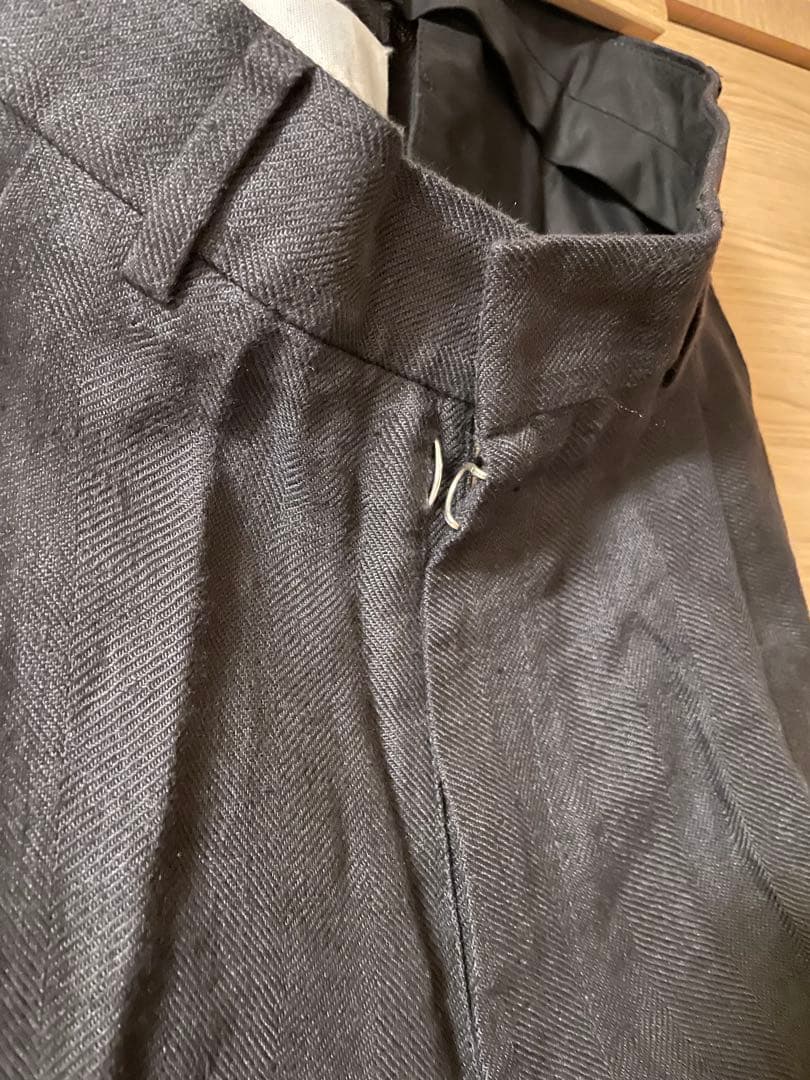 【美品】メゾンマルジェラ 4ステッチ リネン トラウザーズ（スラックス）