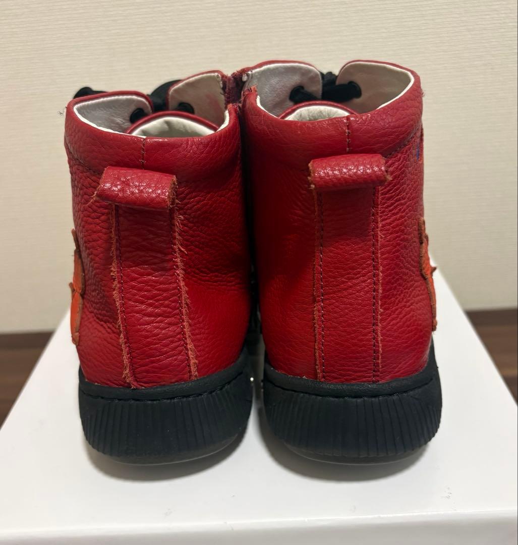 エスタシオン ムーミンリトルミィ コラボ ショートブーツ　赤