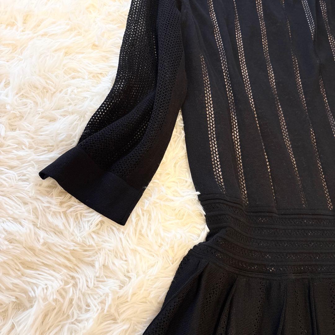 【未使用級•希少✨近年モデル✨】AGNONA ニット ロングワンピース シルク混