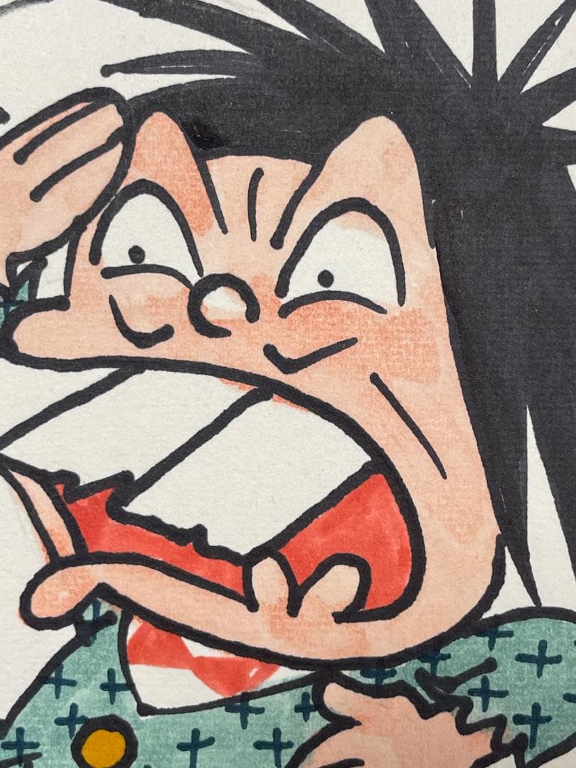 【黄色さま専用】おそ松くん【イヤミ】バシェッ＆ムシェーッセット　直筆サイン色紙