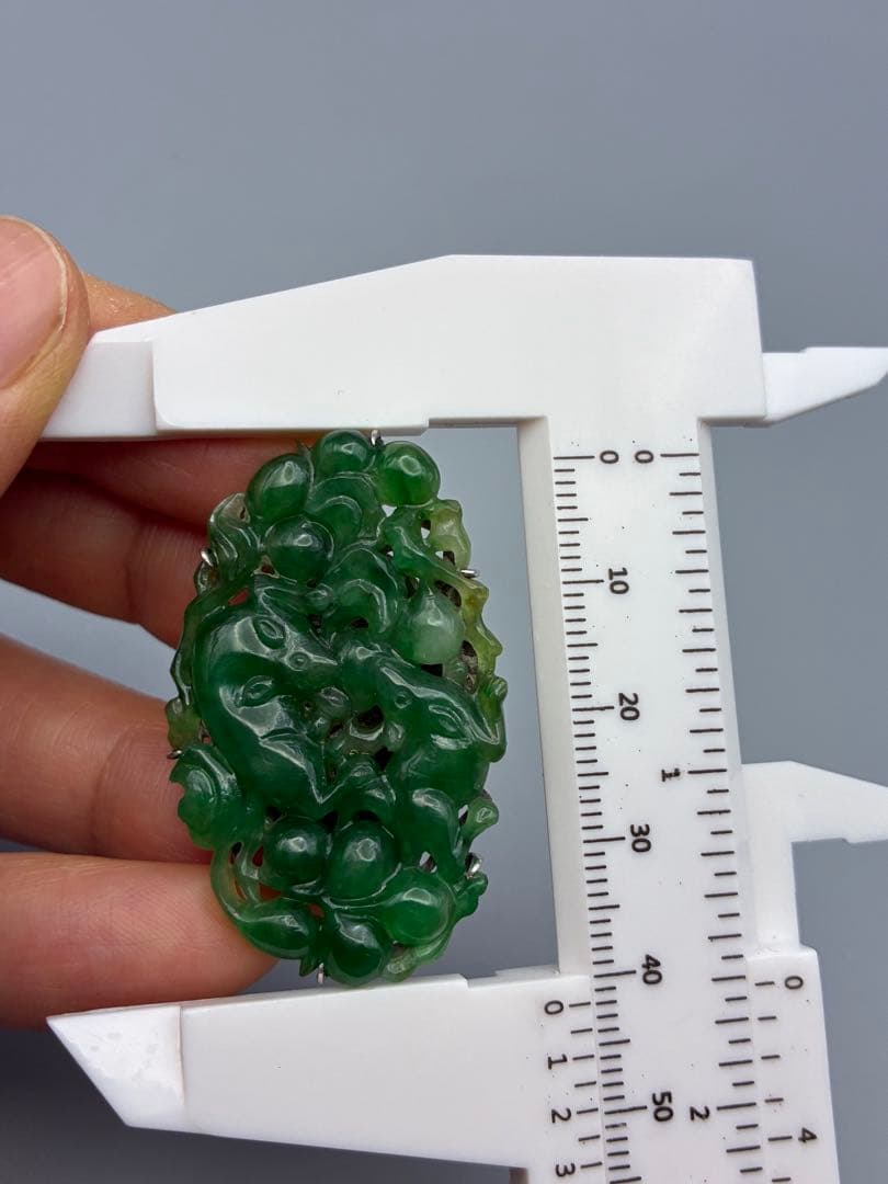 13号 翡翠　silver リング　指輪　レディース