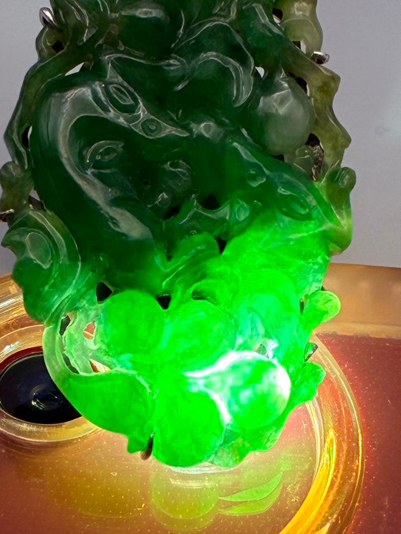 13号 翡翠　silver リング　指輪　レディース