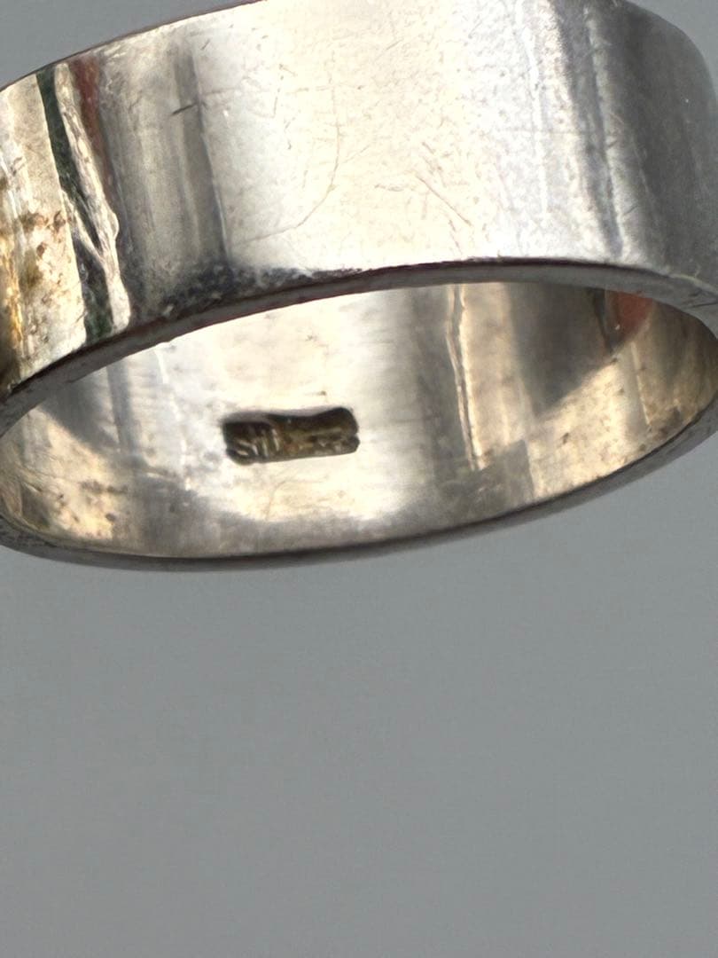 13号 翡翠　silver リング　指輪　レディース