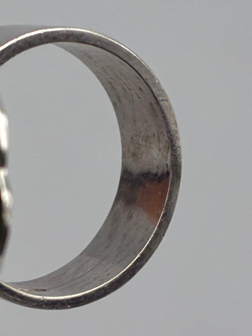 13号 翡翠　silver リング　指輪　レディース