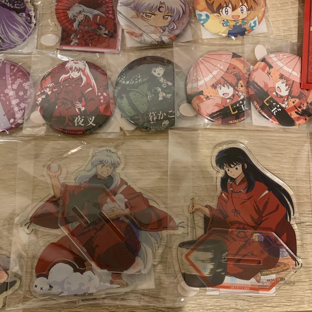 犬夜叉　殺生丸　一番くじ　くじメイト　楽天コレクション　アクリルスタンド　缶バ