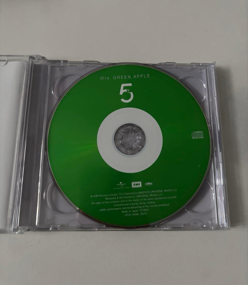 Mrs. GREEN APPLE 『5』初回限定盤（CD＋DVD）