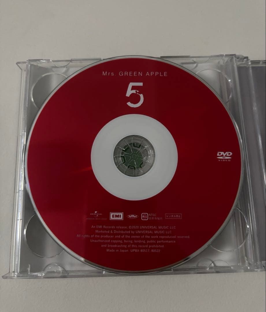 Mrs. GREEN APPLE 『5』初回限定盤（CD＋DVD）