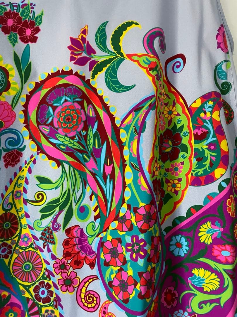 トクコプルミエブォル花柄ノースリーブフレアチュニックワンピース