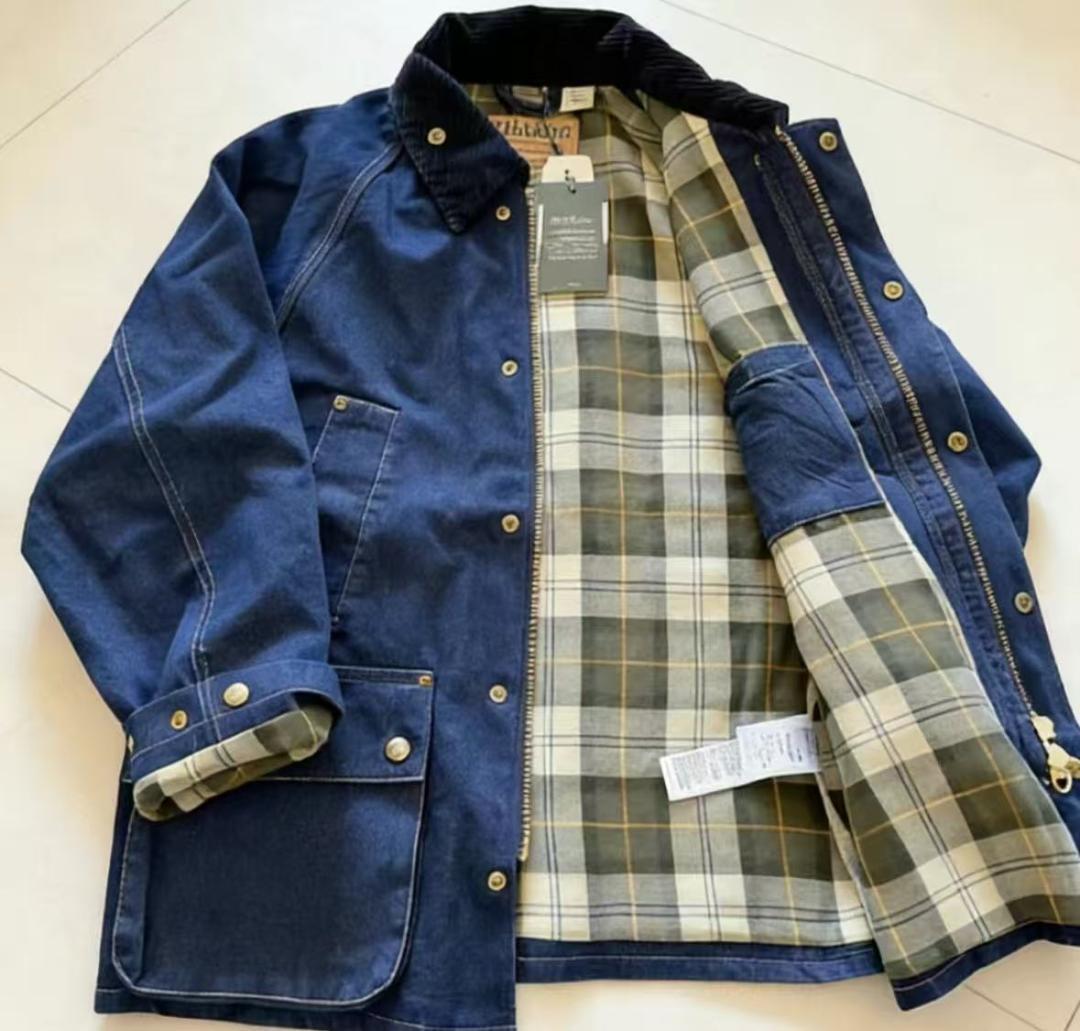 Barbour x Levi's ネイビー デニム カバーオール M