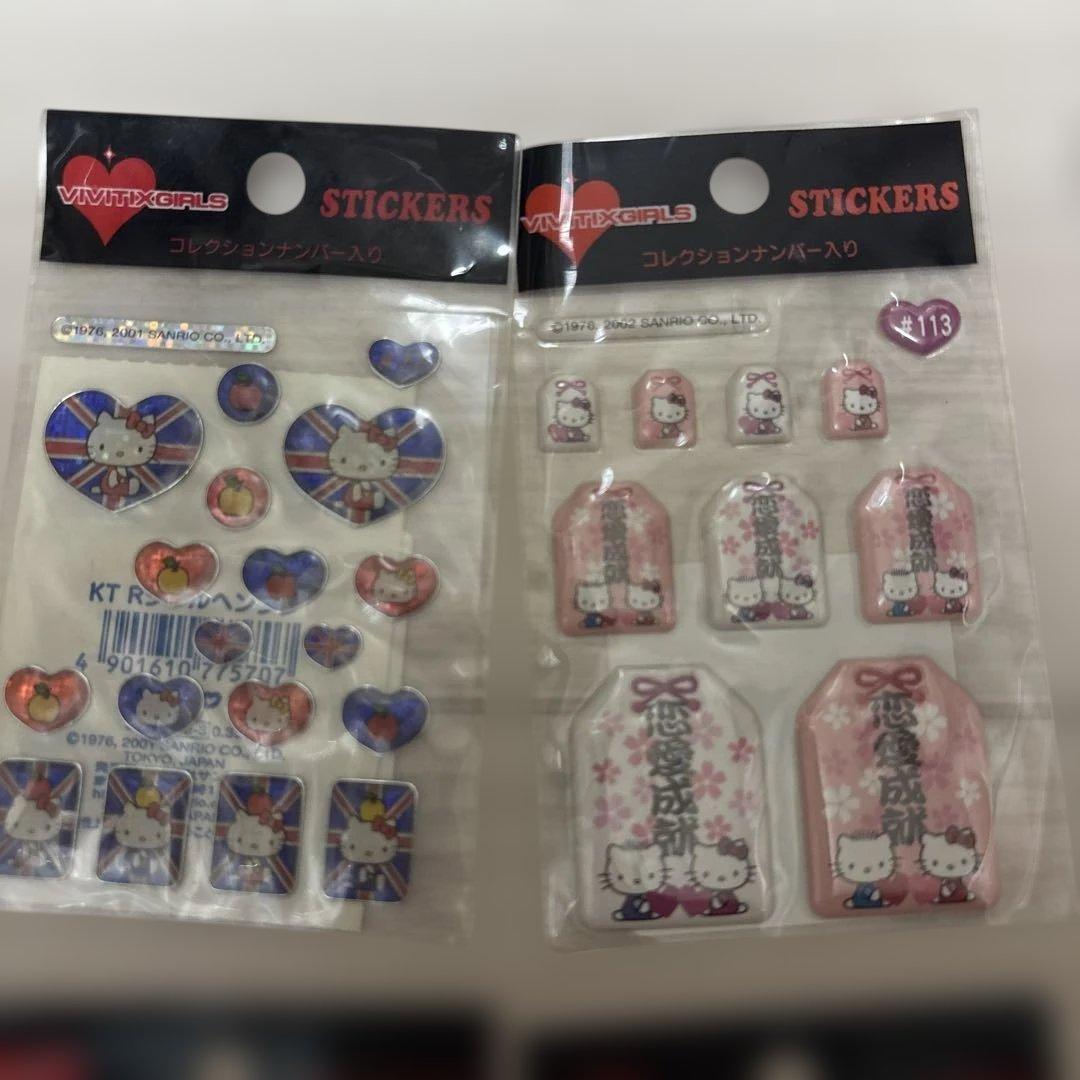 レア　vivitix girls ハローキティ 専用ケース付きシール大量セット