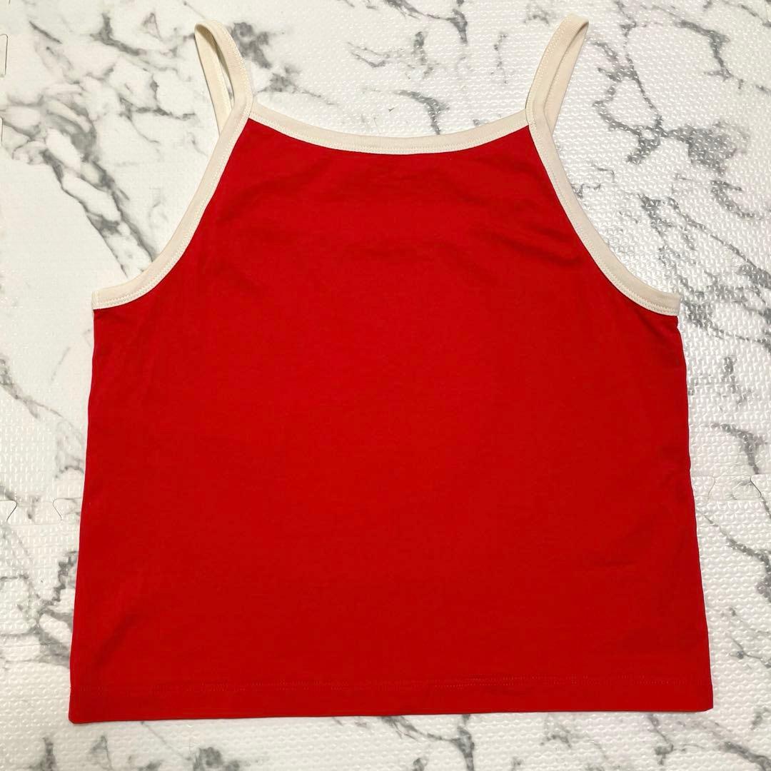 CELINE セリーヌ　トリオンフ　ロゴ　キャミソール　赤　タンクトップ