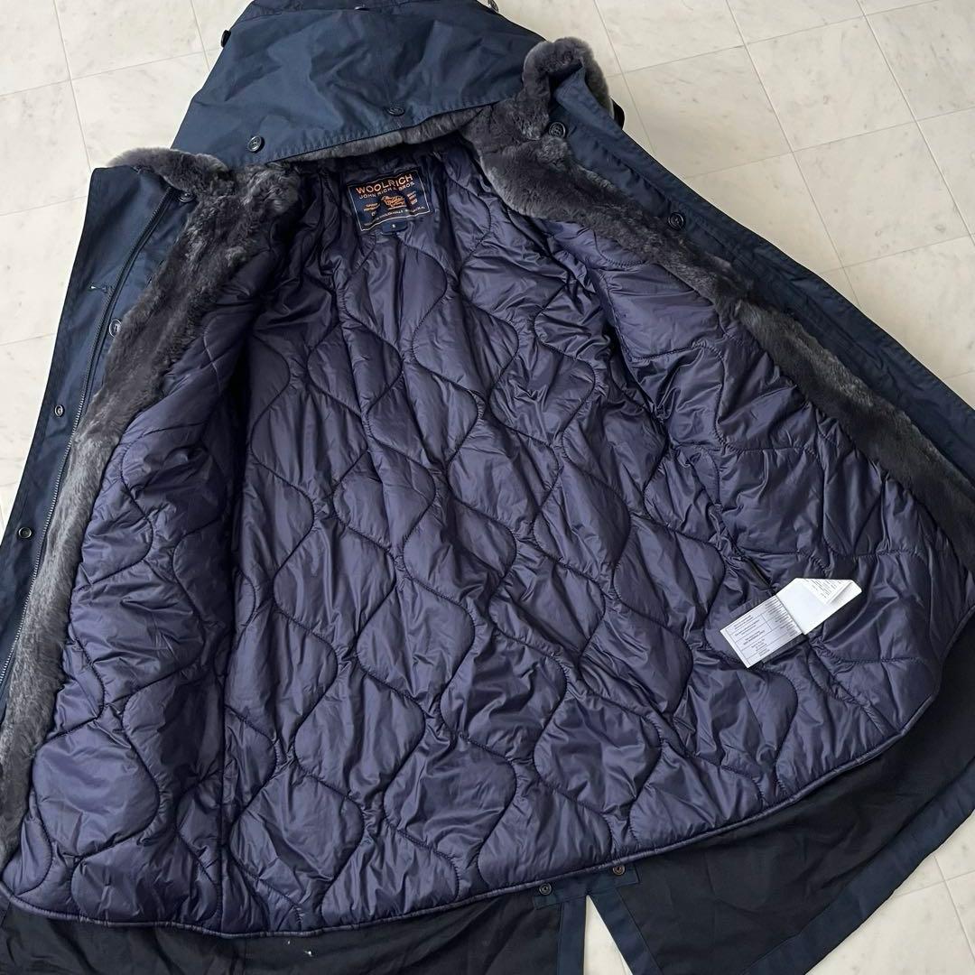 美品♡ウールリッチ ダウンライナー ラビットファー 2way モッズコート S