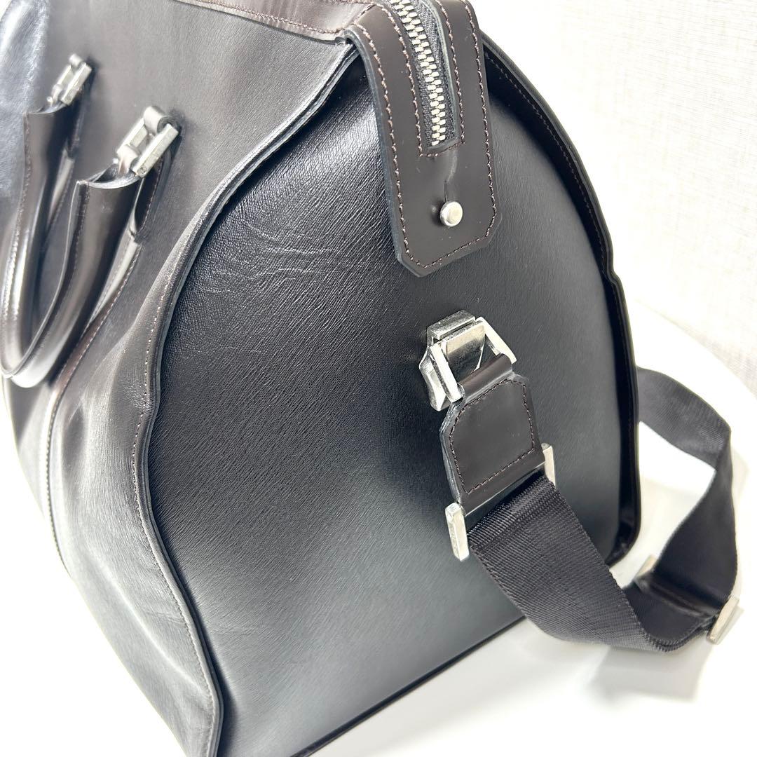 K*様 dunhillダンヒル本革ブリーフケース黒2WAY大容量ビジネス美品仕事