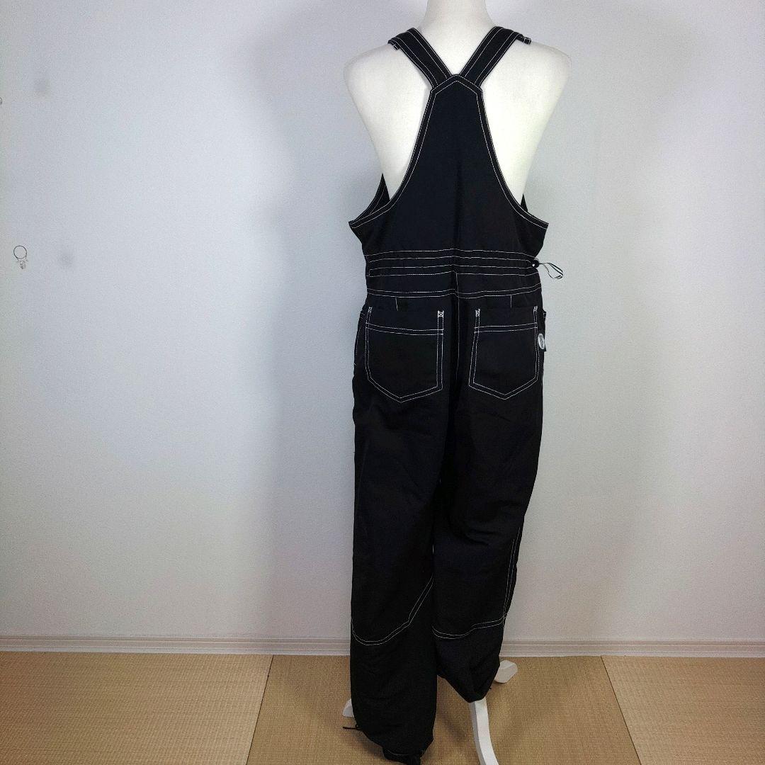 レディース　XL　スキー　スノーボードウェア　上下セット　オーバーオール　白　黒