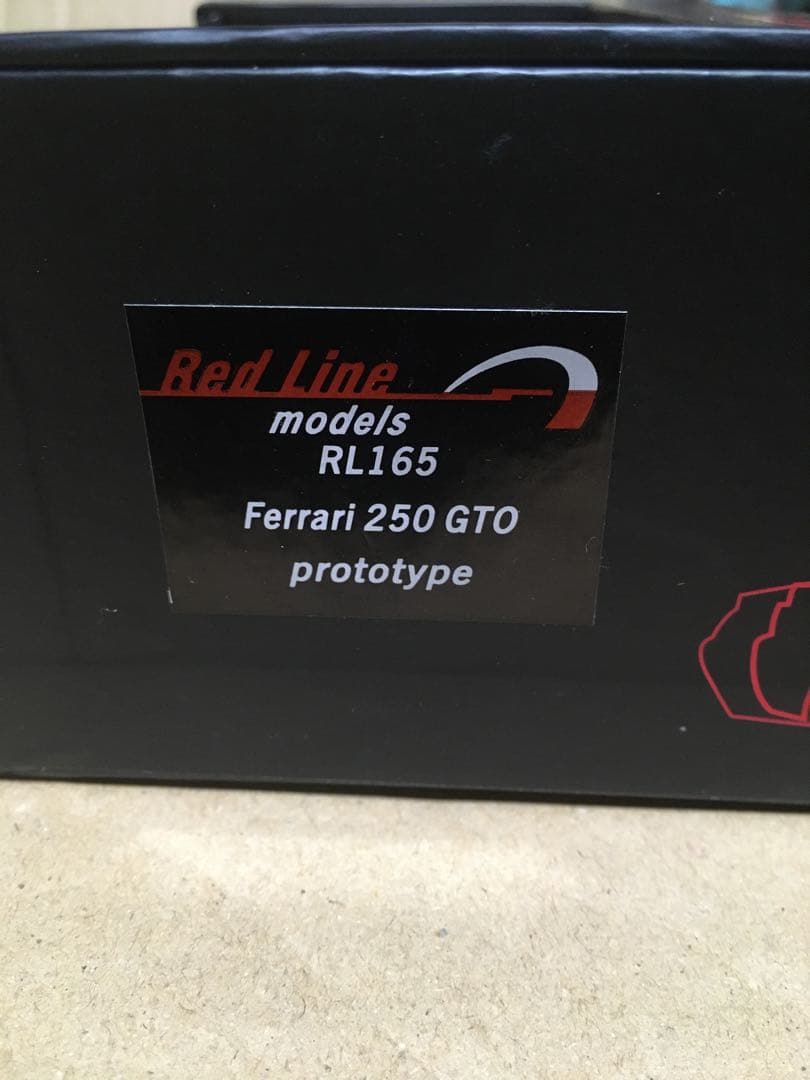 red line Ferrari 250 GTO プロトタイプ RL165