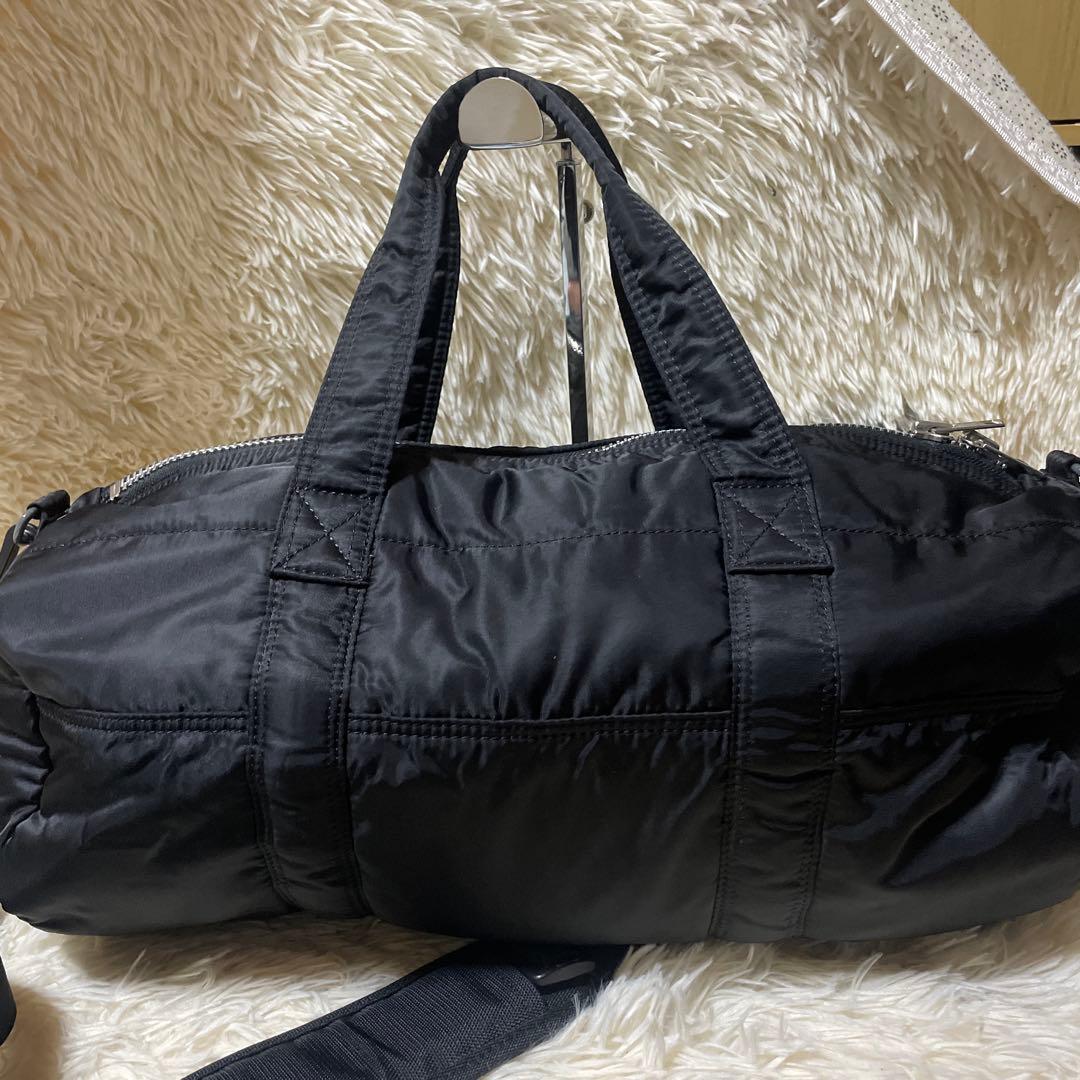 【美品】PORTER ポーター タンカー ボストンバッグ ブラック　大容量