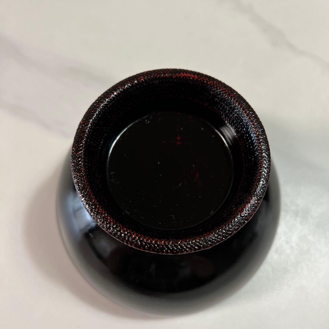 輪島塗 布着 合鹿椀 天然木 削り出し 黒漆 木製 漆塗 漆器 2個セット