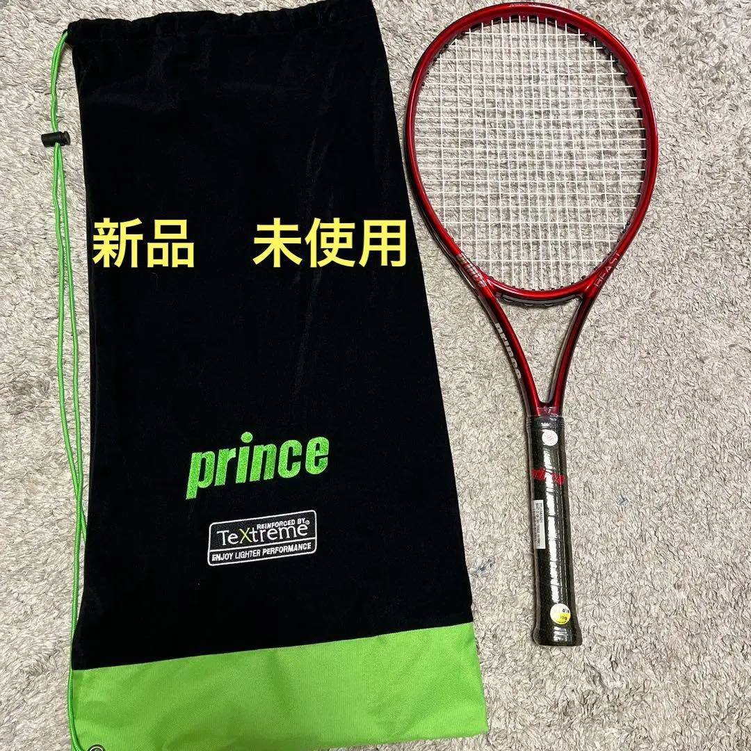 新品 未使用 prince BEAST テニスラケット　袋付き　ガット張り済