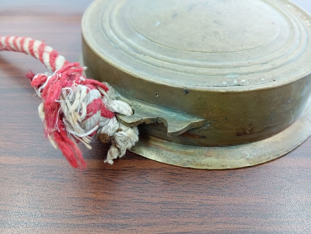 ま*こ様 ​古銅 摺り鉦 当たり鉦（すりがね/あたりがね）直径13cm 祭り鳴り