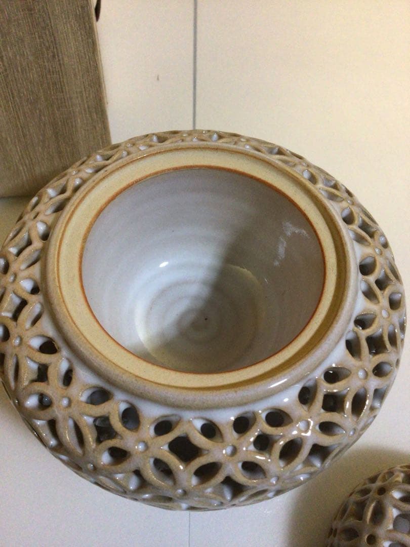 萩焼 香炉 共箱付き