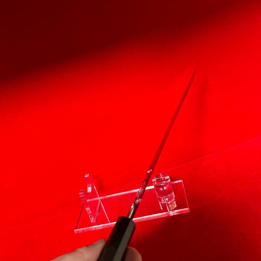 包丁　剣型切付　尺　鏡面仕上げ　切味抜群　箱付未使用品