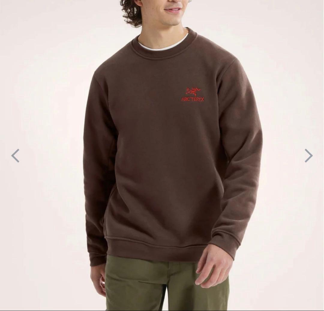 ARC'TERYX アークテリクス エンブレムフリースクルーブラウン:carob