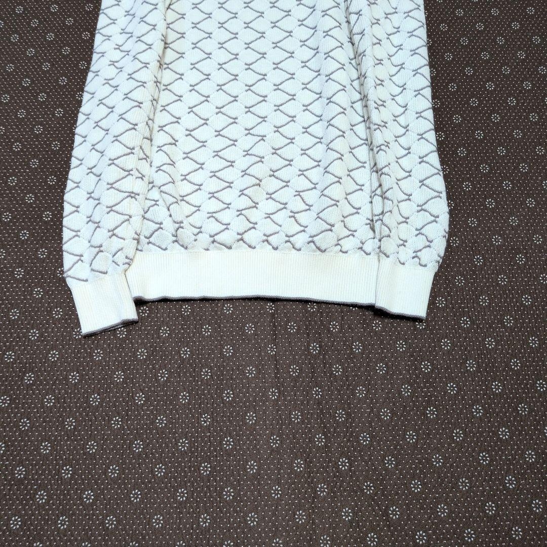 【美品】ジョルジオアルマーニ☆黒タグ　XL相当　幾何学模様　カシミヤ混　ニット