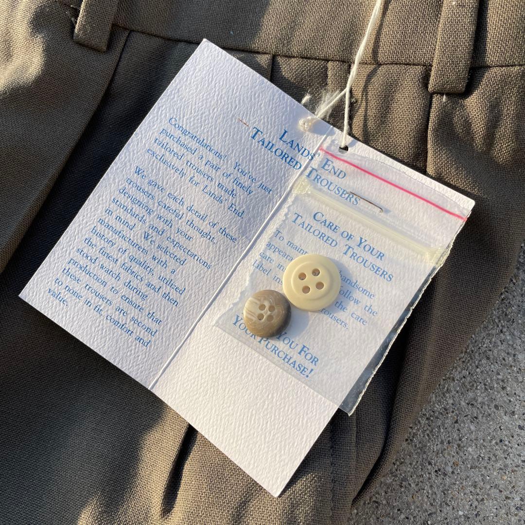 【デッドストック】90s USA製 LANDS’END ランズエンド スラックス