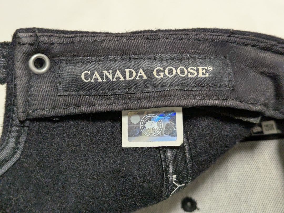 【美品】 NEWERA 黒 コラボキャップ カナダグース