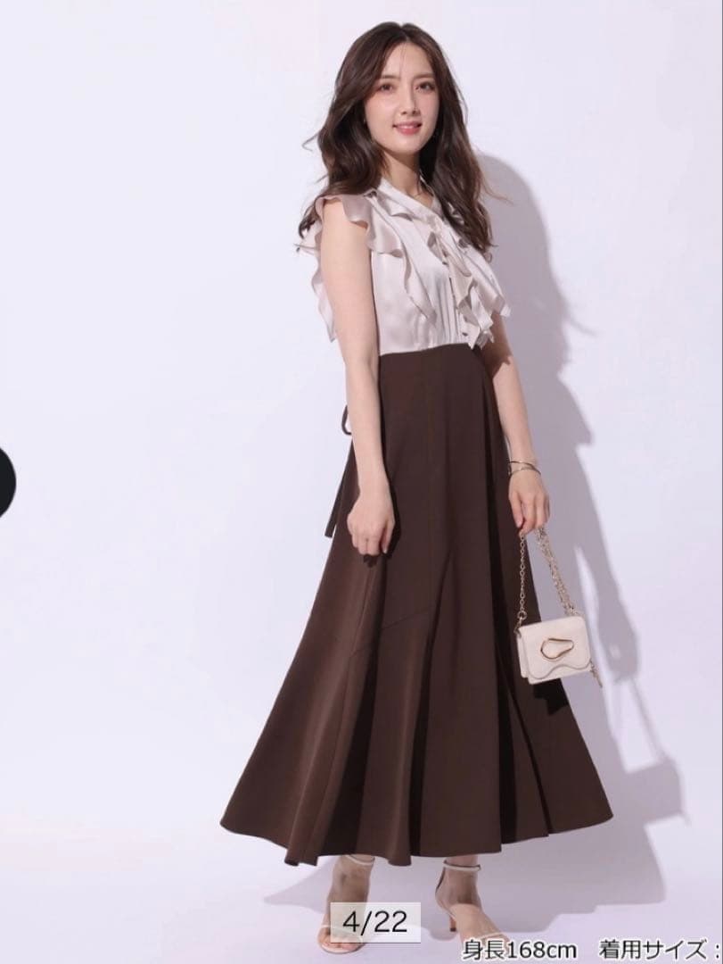 ぴー　ラッフルボウタイドッキングワンピース　アプワイザーリッシェ