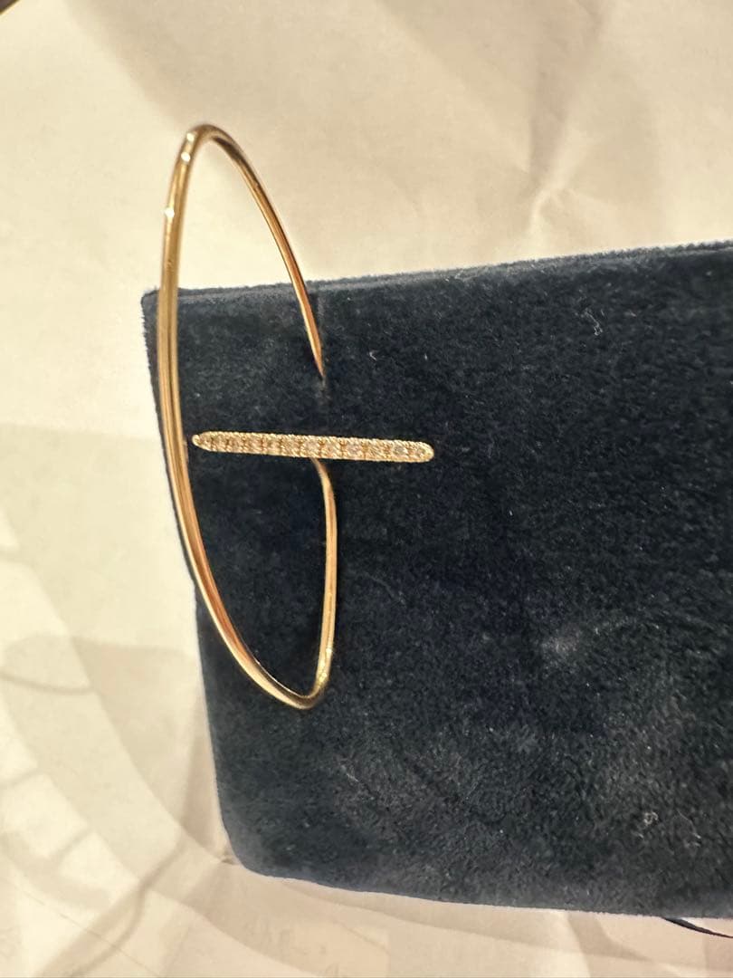 Hirotaka ゴールドフープピアス