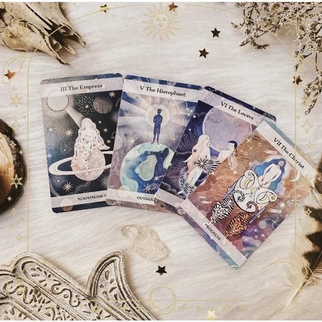 【正規品タロットカード】入手困難品☪︎海外美麗デッキ✨月と星・惑星・星座のデッキ