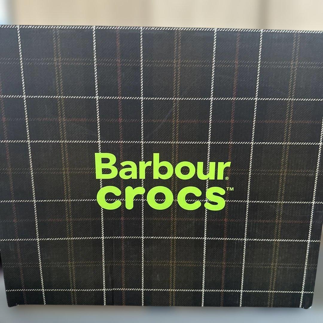 新品Barbour x Crocs タータンチェック ウェリントンブーツ　38