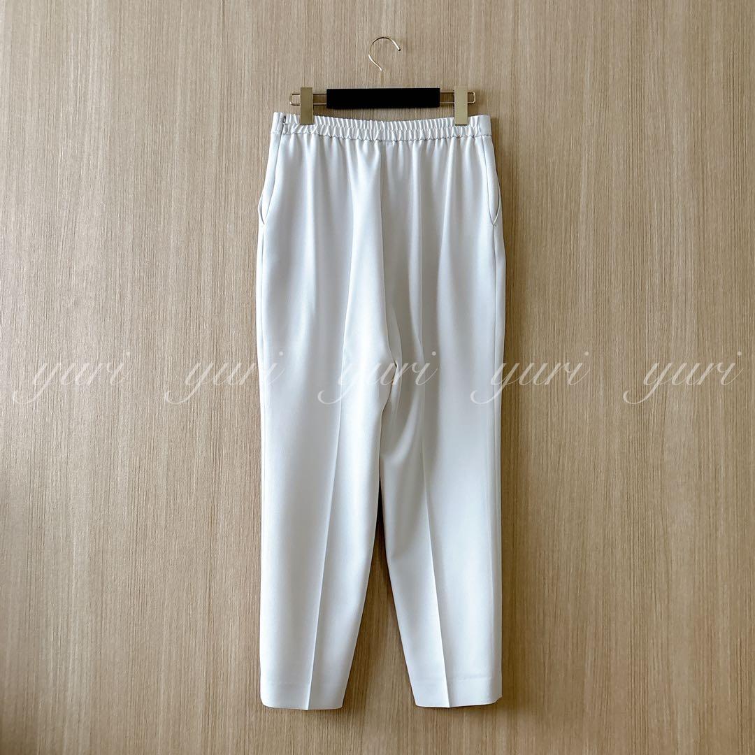 【1102】アナイ　ストレッチクロステーパードパンツ　アイボリー　フォーマル