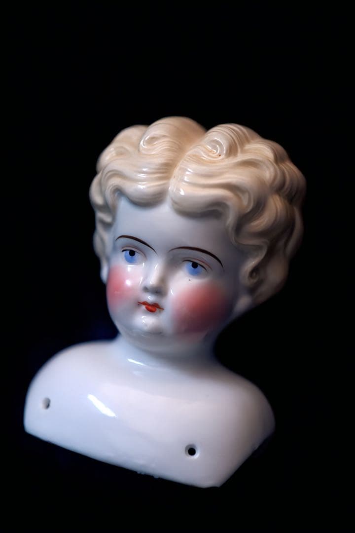 アンティーク チャイナヘッドドール アンティーク雑貨 ドイツアンティーク