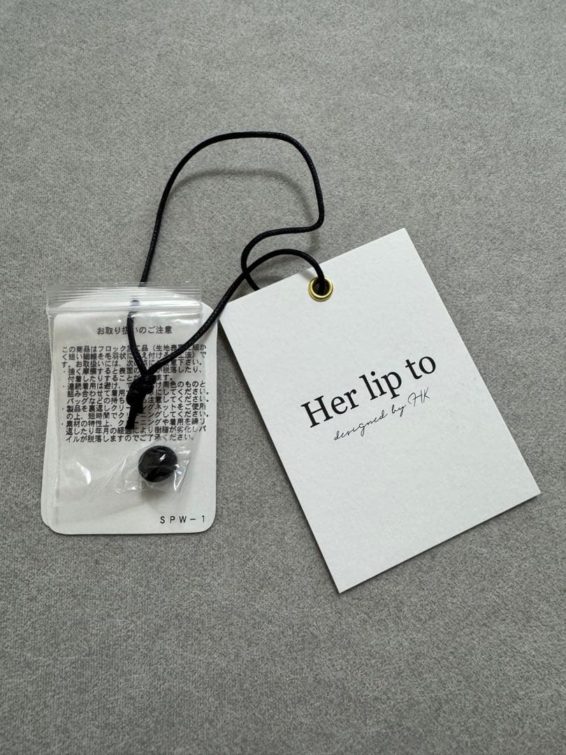 ワンピース herlipto Heart Dot Bow Tie Chiffon Dress