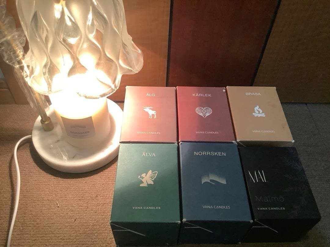 Vana Candles Sweden 6種セット(キャンドルウォーマー付き)
