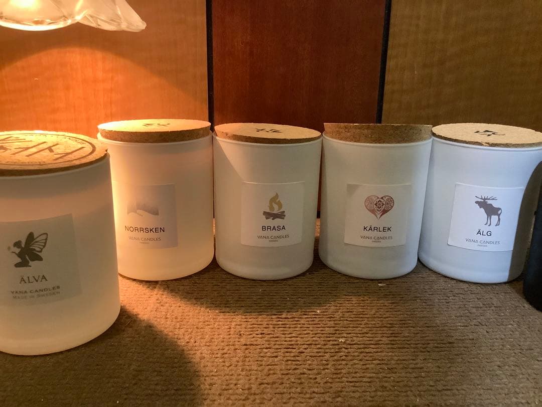 Vana Candles Sweden 6種セット(キャンドルウォーマー付き)