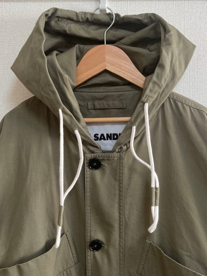 JIL SANDER ジルサンダー　ミリタリーコート　フーデッド　モッズコート