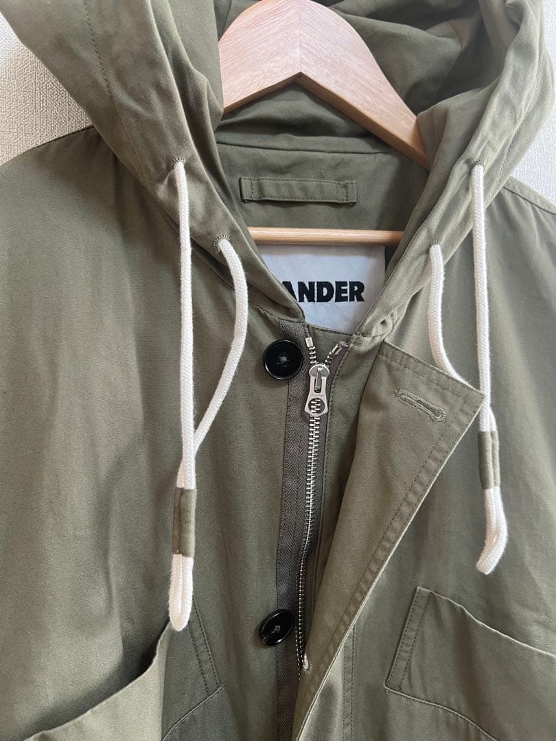 JIL SANDER ジルサンダー　ミリタリーコート　フーデッド　モッズコート