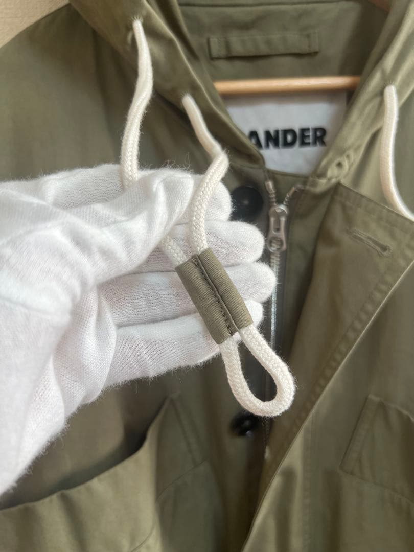 JIL SANDER ジルサンダー　ミリタリーコート　フーデッド　モッズコート