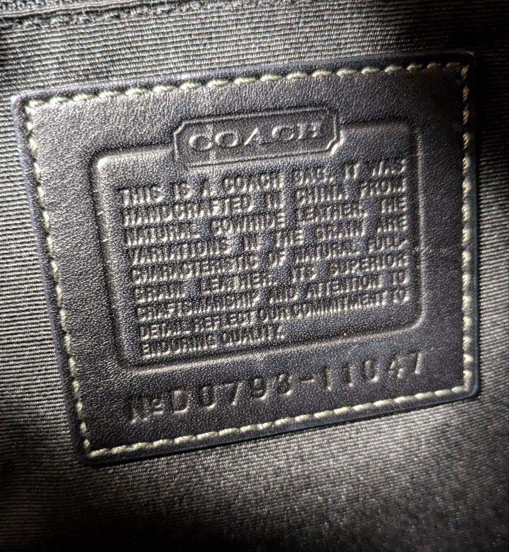 【美品】COACH コーチ ハンドバッグ 本革カウハイド 黒 ターンロック