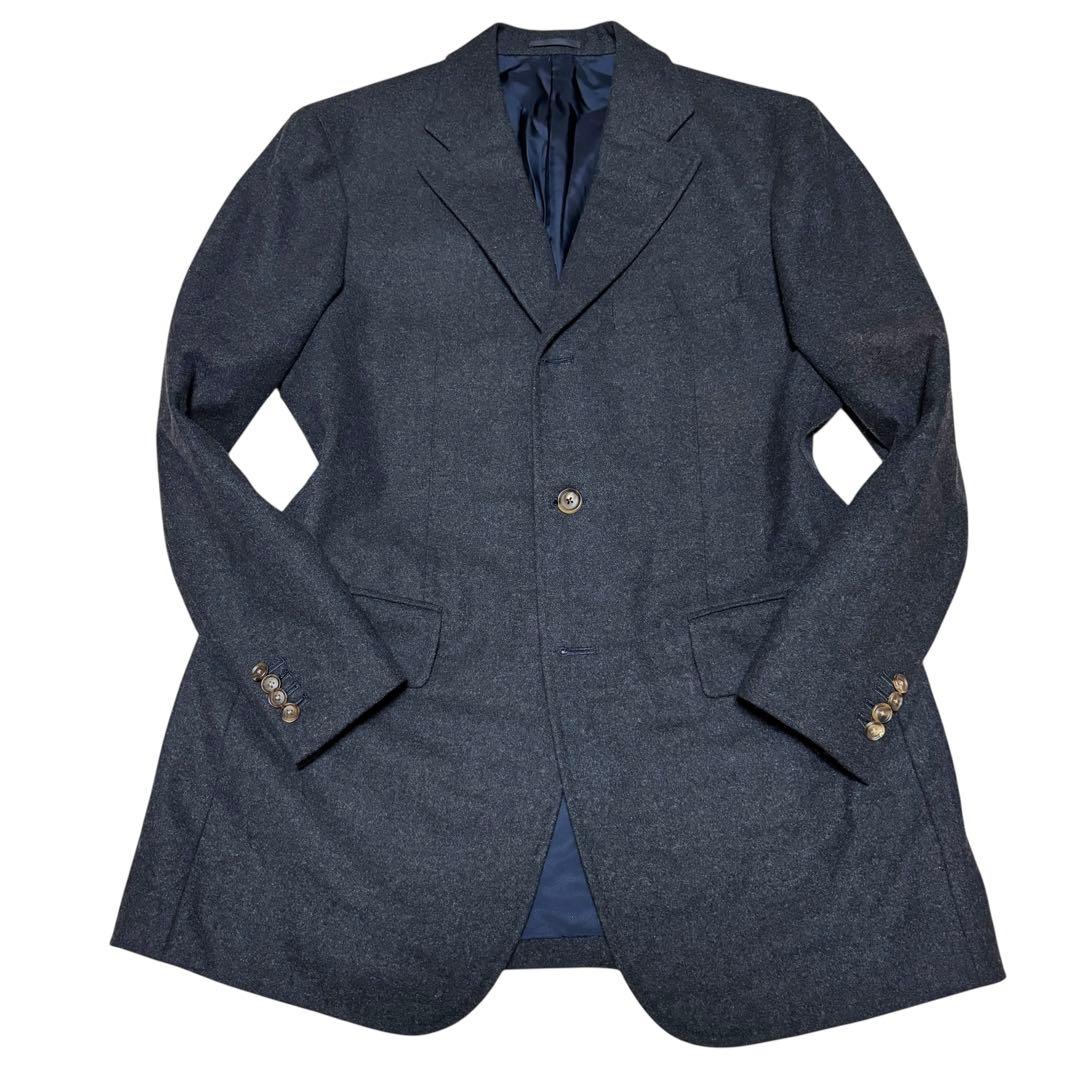 美品 トゥモローランド ETHOMAS カシミヤ混 テーラードジャケット 50