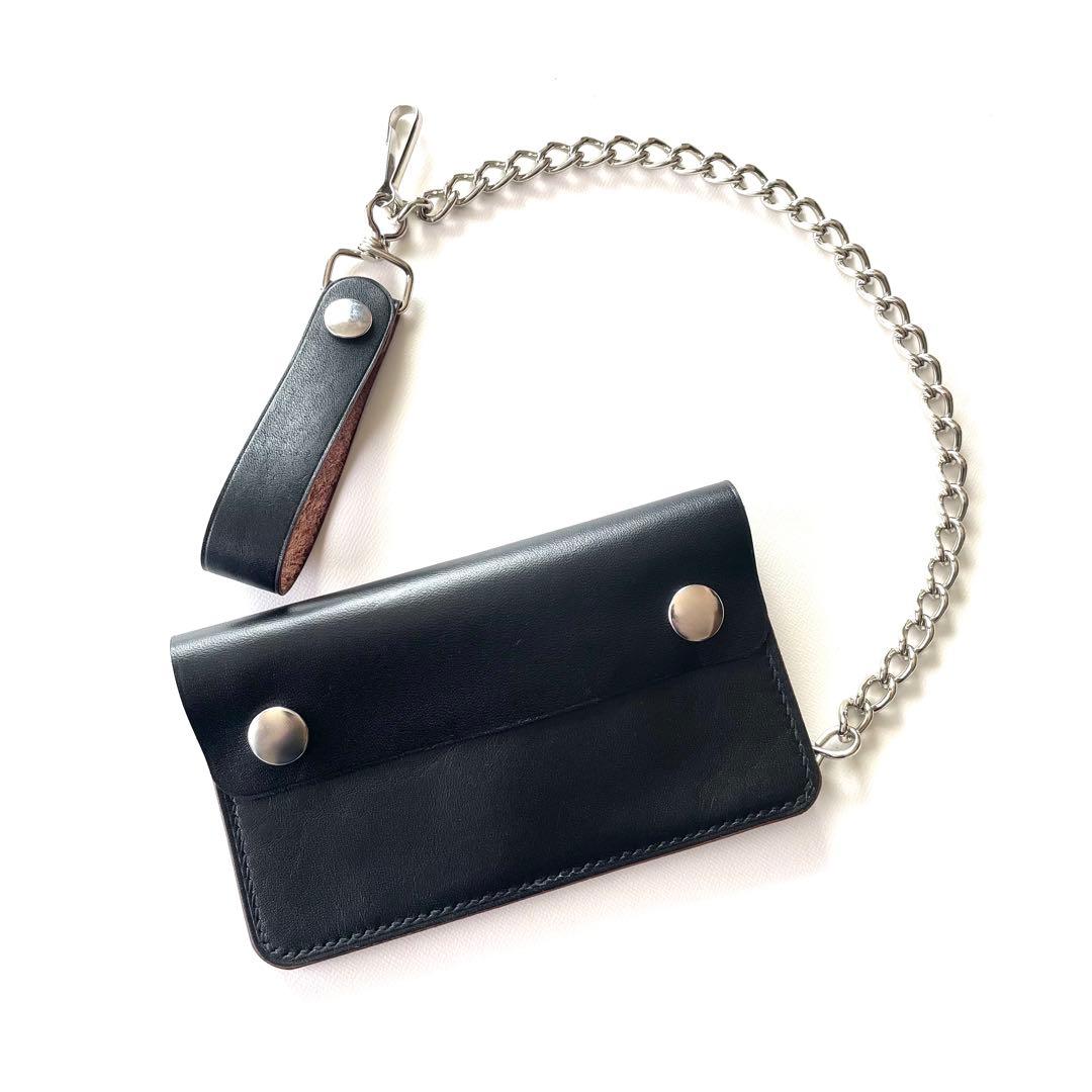 ご注文品　ミドルトラッカーウォレット　ロウ付けチェーン　ヴィンテージタロン