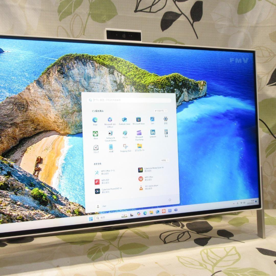 美品！Win11公式対応8世代i7/メ16/SSD+HDD/DVD/カメラ/無線