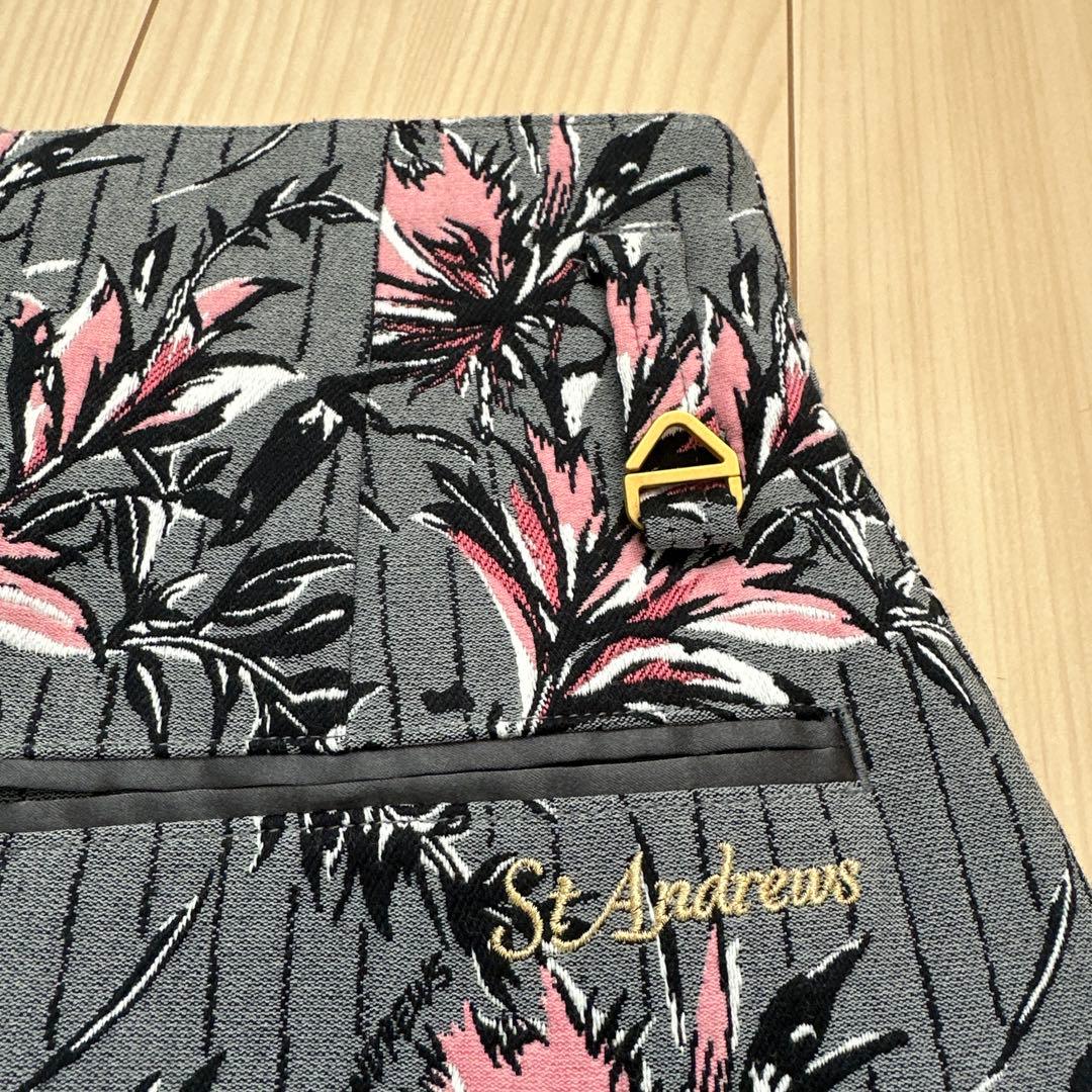 【新品】St Andrews フラワープリント ゴルフスカート　タグ付き