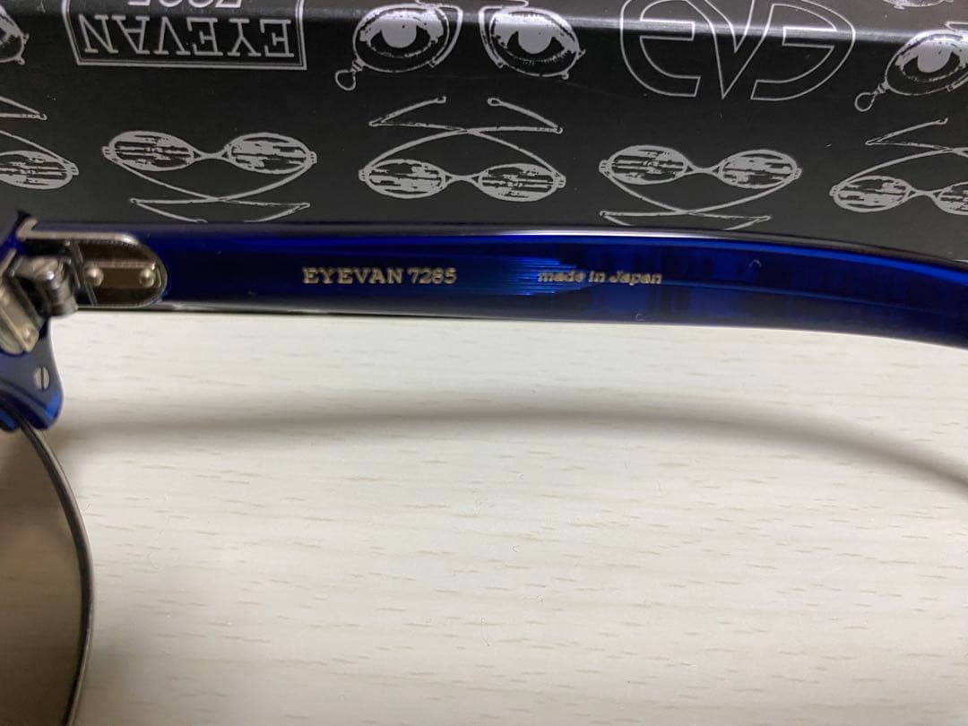 EYEVAN7285 型番649 c.213820 ブルー×ヴィンテージブラック